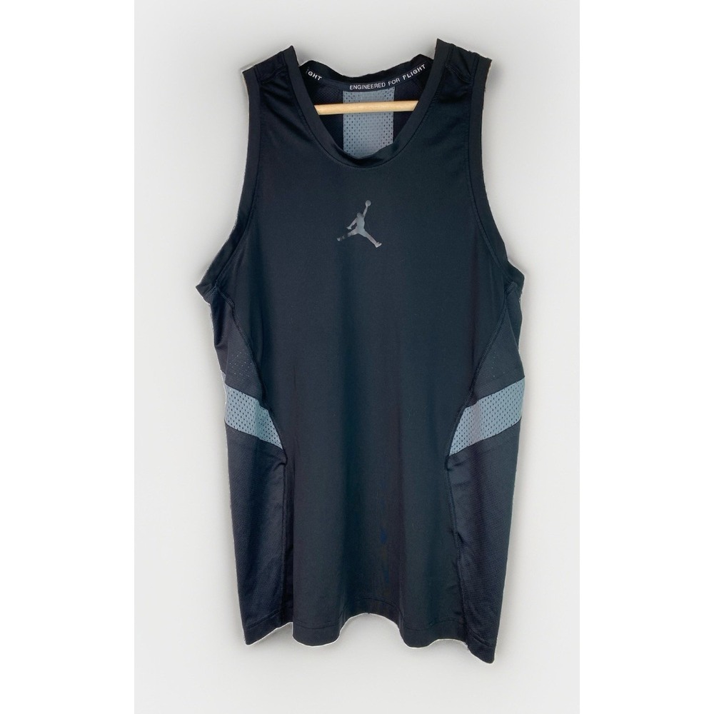 Nike Dri-Fit Jordan Training Men's L Black Compression Athletic Tank Top